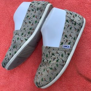 Toms cactus teepee moon tan classic Oxford
